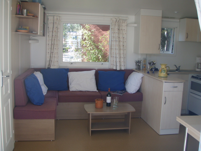 location Mobil Home particulier Toison d'Or a Ramatuelle
               Saint Tropez: terrasse