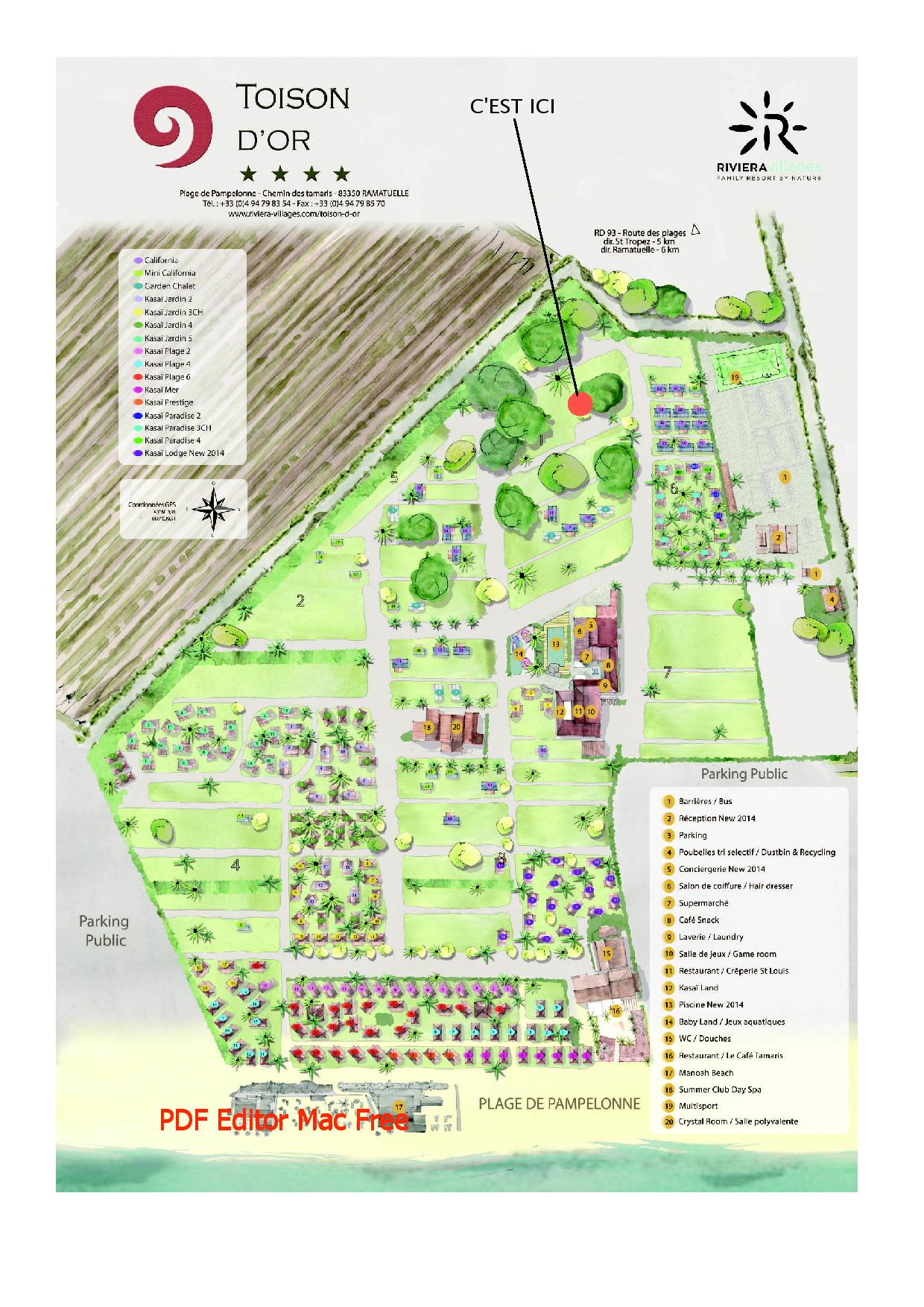 location Mobil Home particulier Toison d'Or a Ramatuelle
               plage Pampelonne Saint-Tropez: salon de jardin